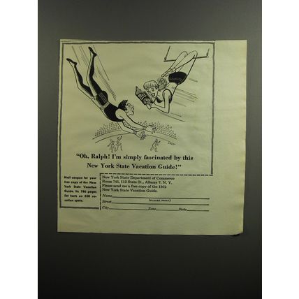 1952 New York State Department of Commerce Ad - Oh, Ralph!