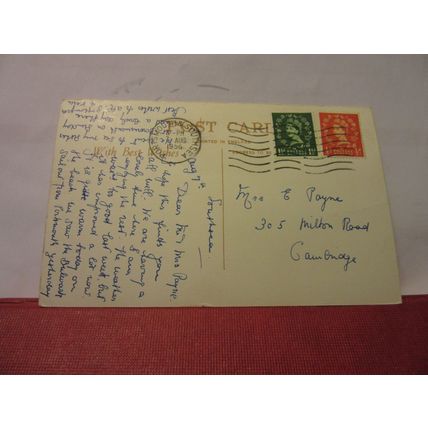 multiview, PORTSMOUTH & SOUTHSEA. HAMPSHIRE used postcard 1956 pm =