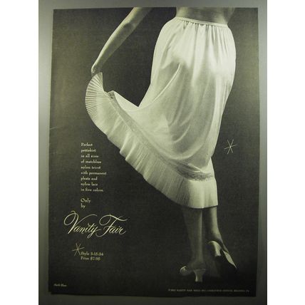 1952 Vanity Fair Pettiskirt Ad - photo by Mark Shaw - Perfect pettiskirt