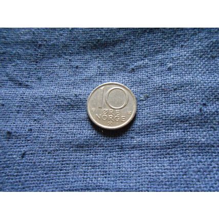 1974 NORWAY 10 ORE COIN.