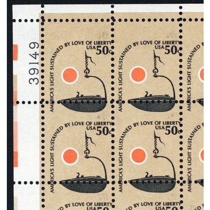 1608, Mint NH 50¢ Misperf Shift Error Complete Sheet of 100 Stamp - Stuart Katz