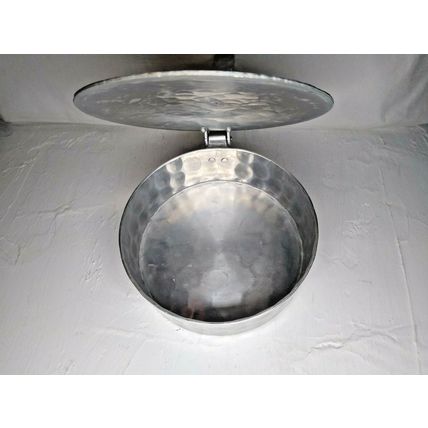 Vintage Everlast Metal 552 Hand Forged Aluminum Butler Pan Fruit Pattern