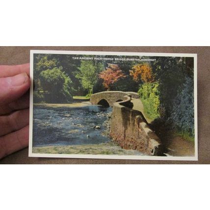 ETW Dennis Postcard -Pack Horse Bridge, Dunster - Nr Exmoor Somerset