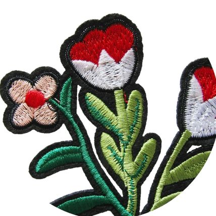 Flower Sew On Patch Flower Badge Decoration Motif Badges 9.3 x 8 cm Plant P207