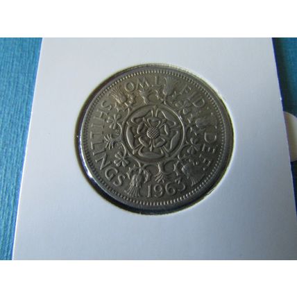 1963 QUEEN ELIZABETH II FLORIN/TWO SHILLINGS FREE POST.