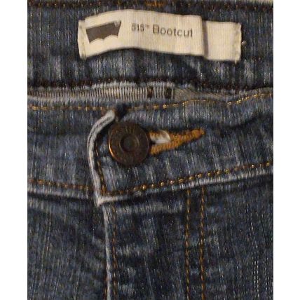 Levi's Women 515 Jeans Size 12 Blue Bootcut Mid Rise Distressed W31 L32