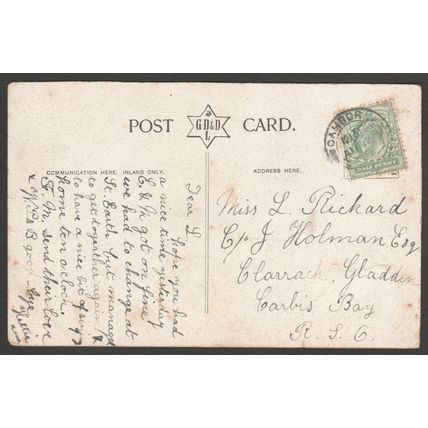 Bude From The Breakwater, Cornwall, 1910 - GD&DL Postcard