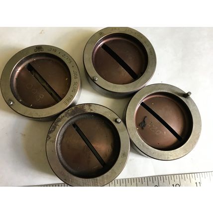 LOT 19 MATE .219X2.375 RECTANGULAR TURRET PUNCH SLUG FREE DIES,3-1/2" O.D.,AB