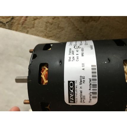 new FASCO 71430004 AC MOTORS, 200VAC,6000-RPM,TYPE:U43B1,EJ,AA,AJ