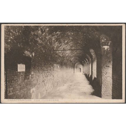 The Cloisters, Charterhouse, London, c.1910 - ETB Postcard