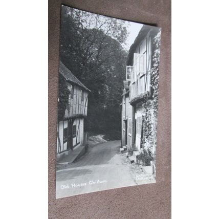 1930s Real photo Postcard - Old Houses @ Chilham - Nr Canterbury, Kent