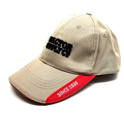 Tractor Supply Co Hat Cap Adjustable Beige Brown Cotton Since 1938 Advertising