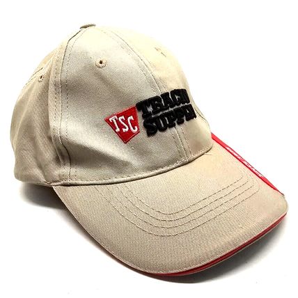 Tractor Supply Co Hat Cap Adjustable Beige Brown Cotton Since 1938 Advertising