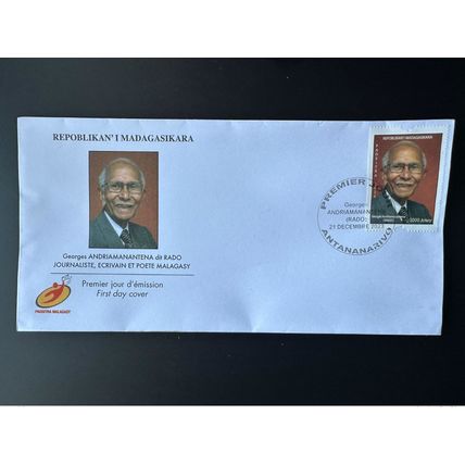 Madagascar 2023 Mi. ? FDC 1er jour Georges Andriamanantena dit Rado journaliste