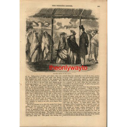 Indian Bride Decked For Christian Wedding, Book Illustration (Print), 1862