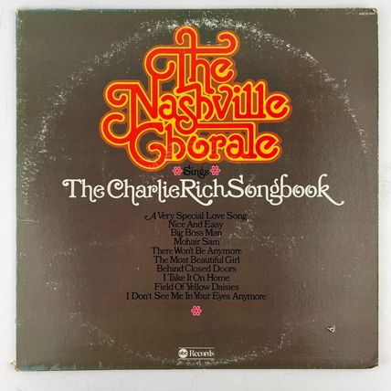 Nashville Chorale Sings The Charlie Rich Songbook Vinyl LP Record Album ABCD-844