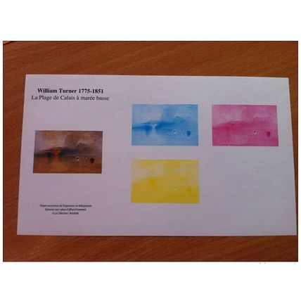 FRANCE - BANDE / EPREUVE GOMMEE IMPRESSION SUCCESSIVES - 4438 WILLIAM TURNER