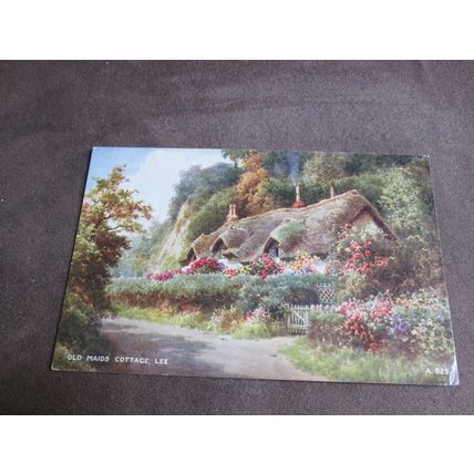 Valentines Art Postcard -Old Maid's Cottage, Lee Bay - Artist Brian Gerald A825