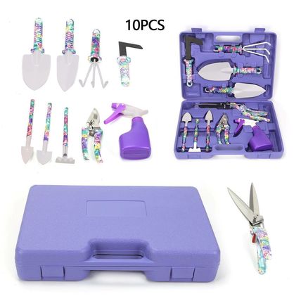10pcs Gardening Tools Set Gift Garden Hand Tool Kit