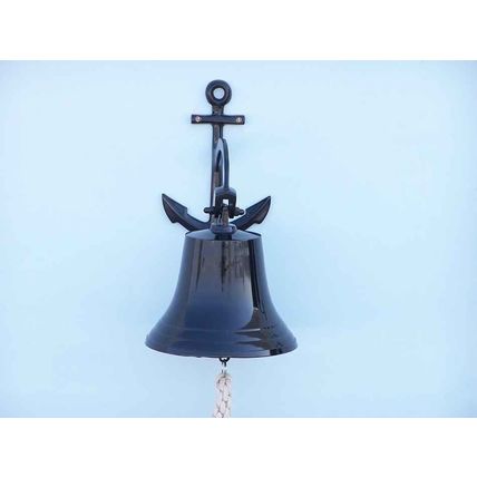 Oil Rubbed Bronze Hanging Anchor Bell 12""