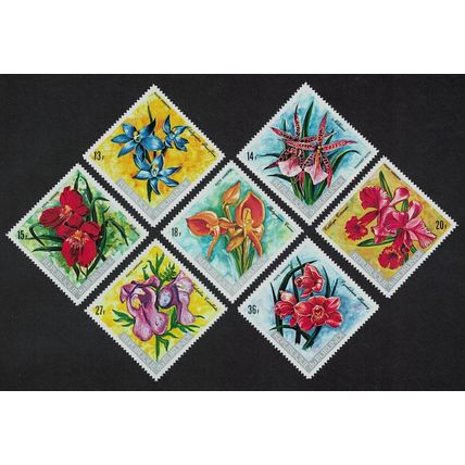 Burundi Orchids 7v Airmail COMPLETE 1973 MNH SG#783-789