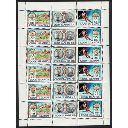 Cook Is. Olympic Games Barcelona and Albertville Sheetlet 1990 MNH