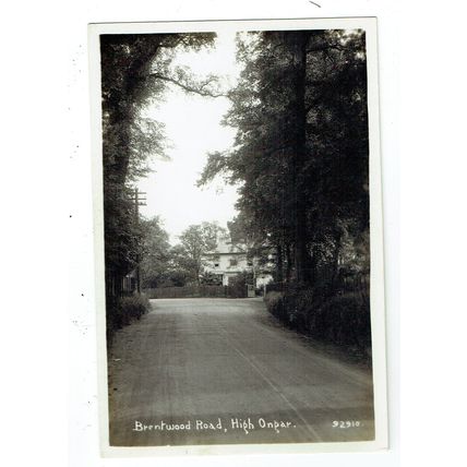 Essex postcard Brentwood Road High Ongar