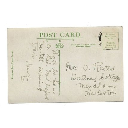 The Font, St Edmund's Church, Bungay, Suffolk, RP Postcard.
