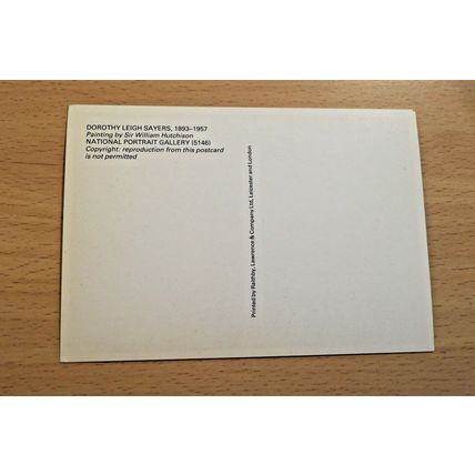 Postcard: Dorothy Leigh Sayers, 1893-1957 by Hutchison. New.