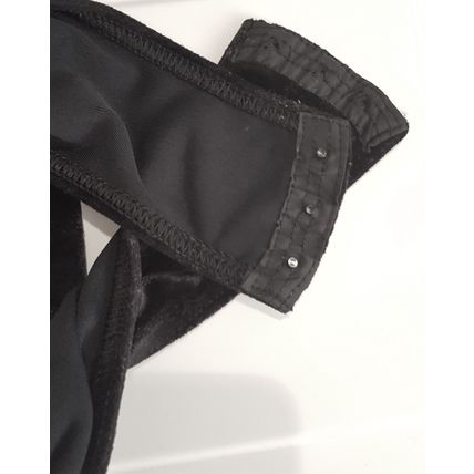 Miss Selfridge Bodysuit Black Velvet Ultrasoft Smooth Body 10 12 UK