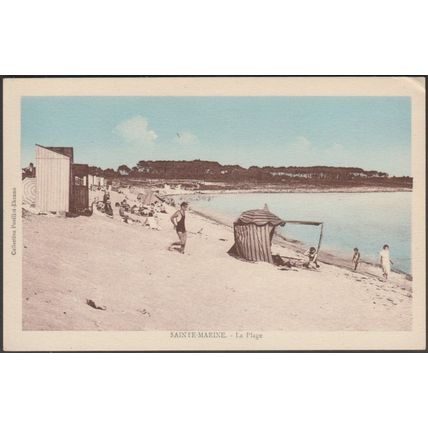 La Plage, Sainte-Marine, c.1930s - Pouillot-Ehanno CPSM