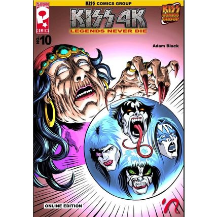4 ARCHIVAL DVD ROMS COMICS Chaos Lady death, Evil Ernie, KISS