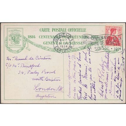 1814, La Suisse Accueille Genève, 1914 - CPA