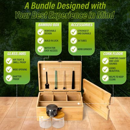 Premium Decorative Storage Box with Removable Tray, Lockable Lid, and Accessorie