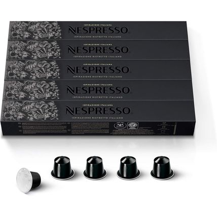 Nespresso Capsules Original Line, Ristretto Intenso, Dark Roast Coffee, 50 Count