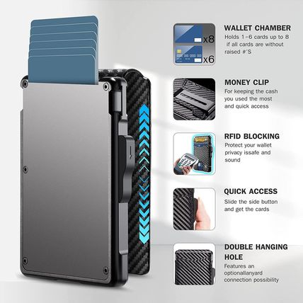 Umoven Wallet for Men - with Money Clip Slim Leather Slots Credit Card Holder RF