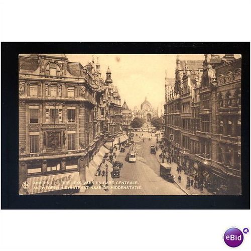 Belgium ANTWERP Rue Leys Postcard by Thill (66)