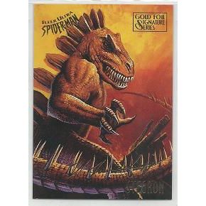 SPIDER-MAN FLEER ULTRA ' GOLD SIGNATURE ' card # 54 STEGRON