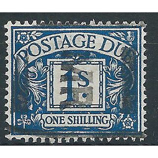 1924 D17 1/- Blue Postage Due Good+ Used