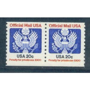 O135 20c Eagle Fine MNH Pair Q3003