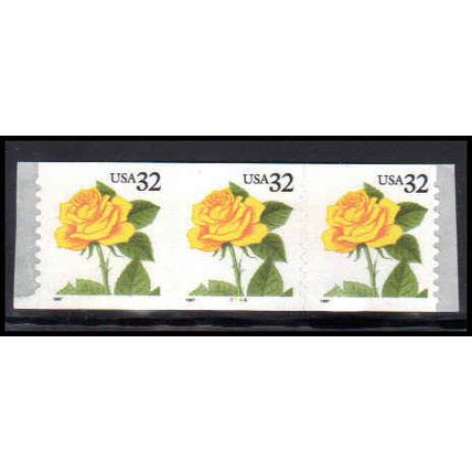 3054 32c Yellow Rose Fine MNH PNC 3344/3 PA3675