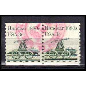 Used 1898 3c Handcar Fine CNP Left 4 PA0320