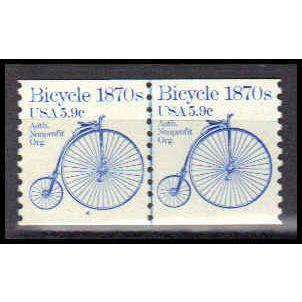 1901 5.9c Bicycle Very Fine MNH Dry Gum CNP Left 4 PA0363