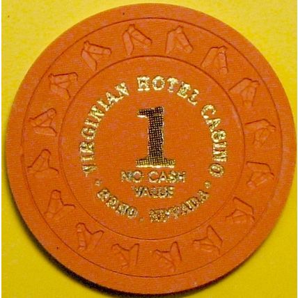Virginian. $1 NCV Casino Chip. Reno, NV. E62.