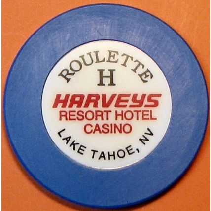Harveys. Roulette Casino Chip. Lake Tahoe, NV. S98.