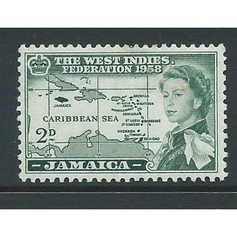 jamaica stamps west indies fed. sg175 hm sg 175