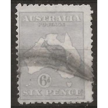 Australia 1918 SG38b 6d Dull Blue Good Used..