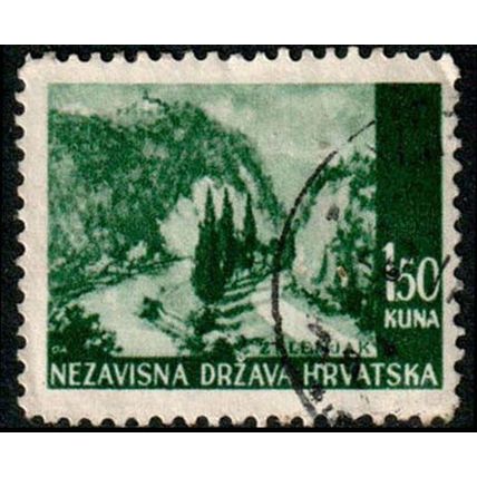 Croatia 1941 Landscapes 1.5K Used Stamp