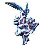 Vintage Rose Fairy Silver Charm from 1923 Cicely Mary Barker Flower Fairies