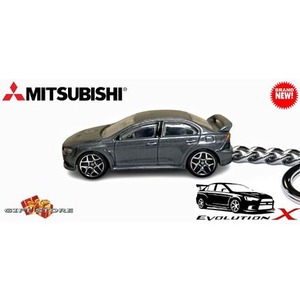 VERY RARE KEYCHAIN GREY MITSUBISHI LANCER